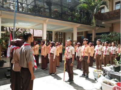 latihan rutin pramuka