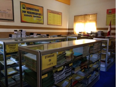tempat segala arsib sekolah 